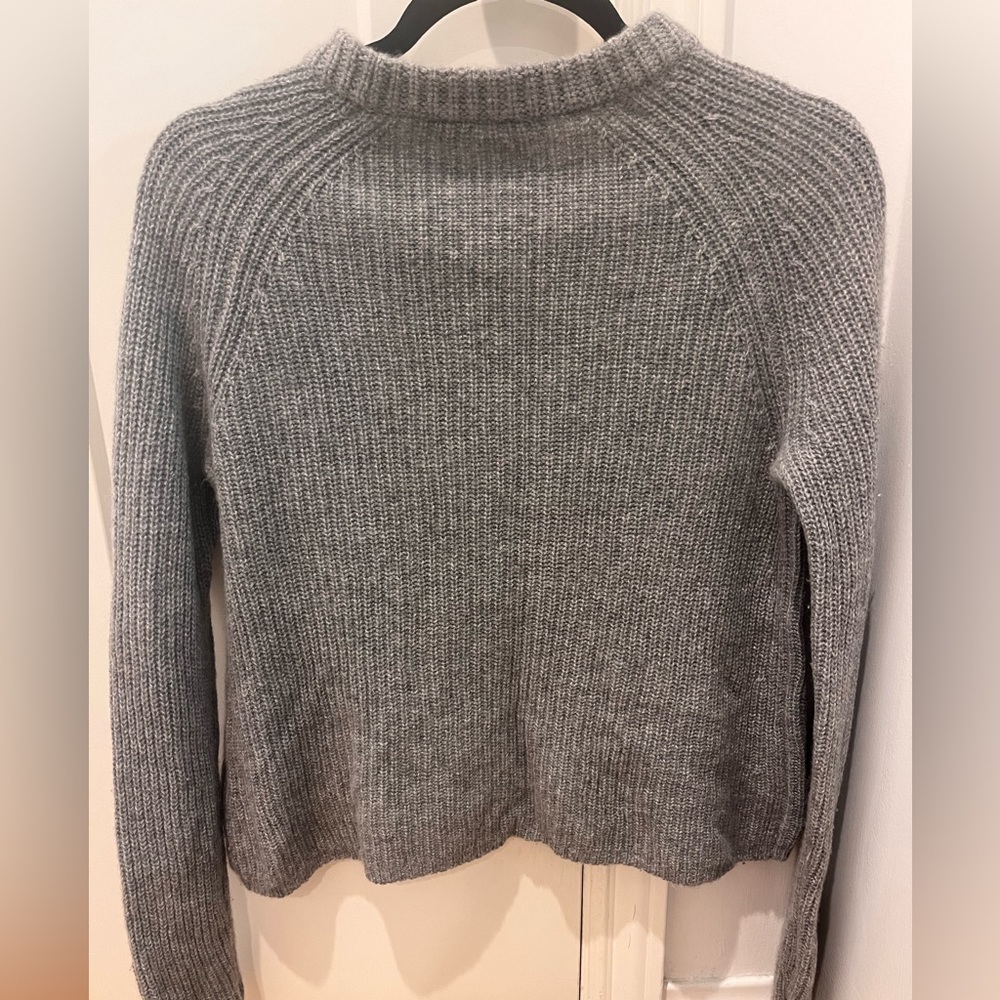 Jenni Kayne Cashmere Fisherman sweater Gray